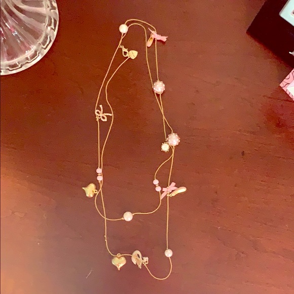 Betsey Johnson Charm Necklace - Picture 1 of 4